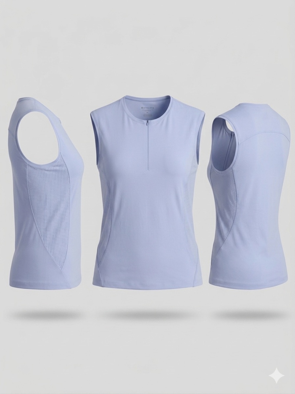Athleta Lavender Zip-Front Athletic Tank - Picture 2 of 7